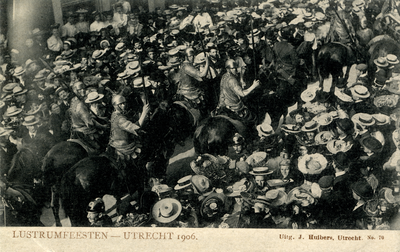 220681 Afbeelding van de maskeradeoptocht met als thema De triomftocht van Germanicus binnen Rome in 17 na Chr. ter ...